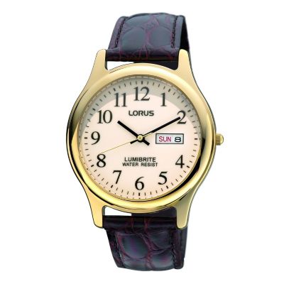 Lorus Lumibrite Nude Dial & Mock Croc Strap Watch - Product number 9454470