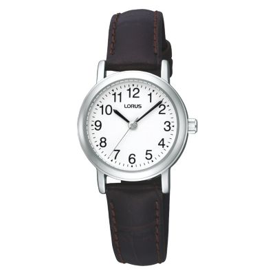 Lorus Ladies' Brown Leather Strap Watch - Product number 9454586