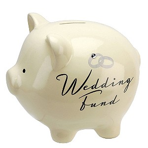 Ceramic Wedding Fund Piggy Bank
