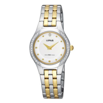 Lorus Ladies' Swarovski Two Tone Bracelet Watch - Product number 9466940