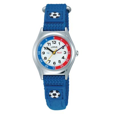 Lorus Boy's Blue Canvas Strap Watch - Product number 9474560