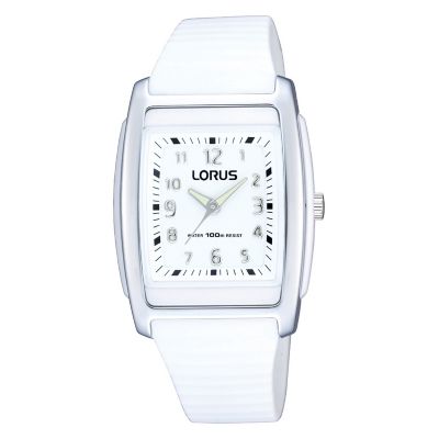 Lorus Ladies' White Strap Watch - Product number 9476539