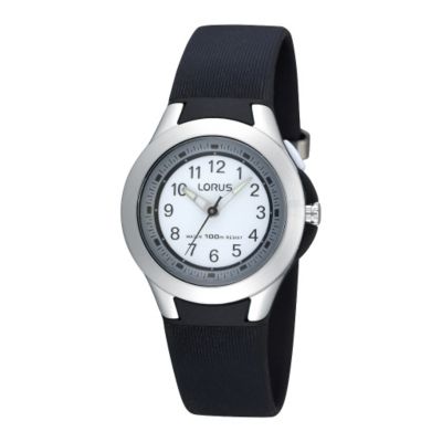 Children's Black Plastic Strap Watch - Product number 9477225
