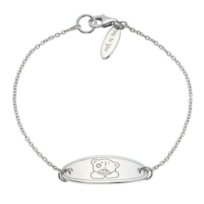 Sterling Silver ID Bear Bracelet