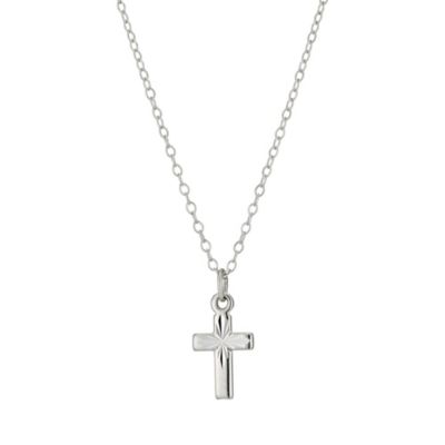 Silver Children's Cross Pendant