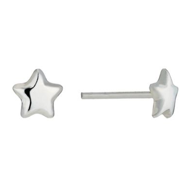 Silver Star Shape Stud Earrings - Product number 9500170