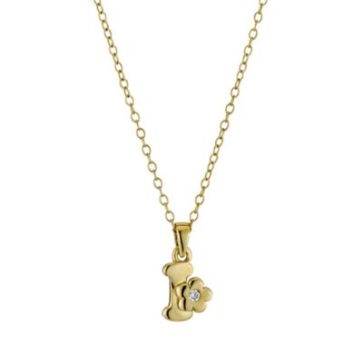 Children's Gold-plated silver Initial I Necklace - Product number 9502041