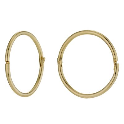 Children's 9ct Yellow Gold 13mm Sleeper Earrings - Product number 9502076