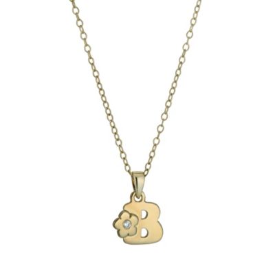 Kids' Gold Plated Initial B Pendant - Product number 9503560