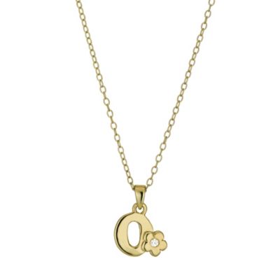 Kids' Gold Plated Initial O Pendant - Product number 9503676
