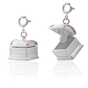 Clogau Silver & Rose Gold Treasure Chest Charms