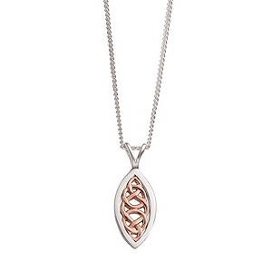 Clogau Silver & Rose Gold Queen Eleanor Pendant