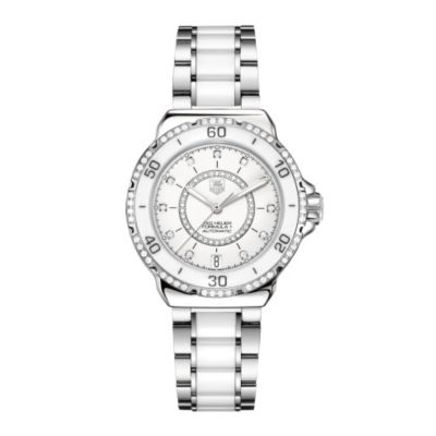 TAG Heuer F1 ladies' white ceramic automatic watch - Product number 9519114