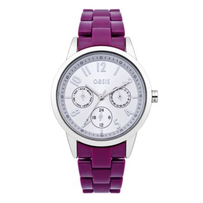 Exclusive Oasis Ladies' Purple Bracelet Watch - Product number 9521852