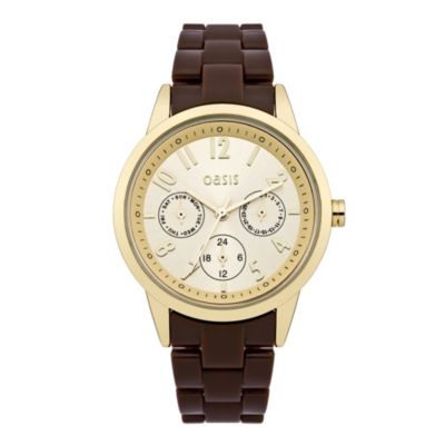 Exclusive Oasis Ladies' Chocolate Brown Bracelet Watch - Product number 9521879