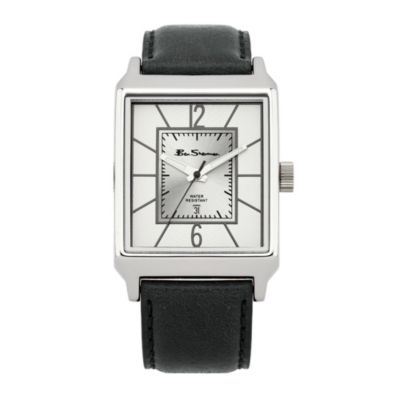 Ben Sherman Men's Silver Dial Black Strap Watch - Product number 9523774