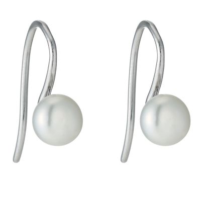 H Samuel Sterling Silver Cultured Freshwater Pearl Hook