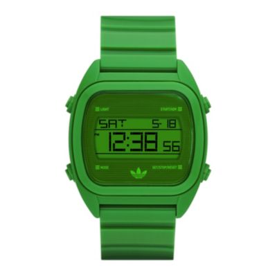 Adidas Sydney Men's Green PU Digital Watch - Product number 9528148