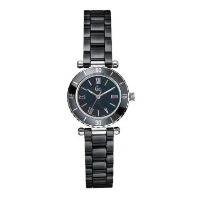 Gc ladies' black mother of pearl black ceramic watch - Product number 9528369
