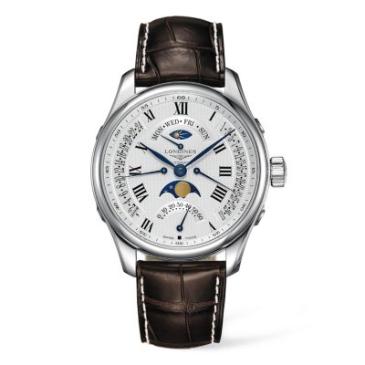 Longines Master Collection men's moon dial strap watch - Product number 9528784
