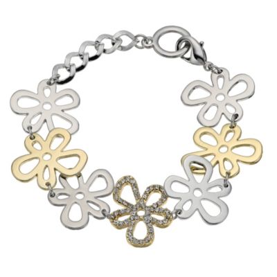 Two Colour Flower Bracelet