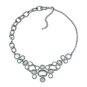 Moonstone Effect Collar Necklace
