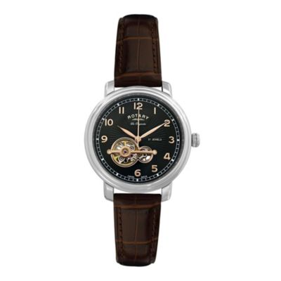 Rotary Jura men's brown leather strap watch - Product number 9531130