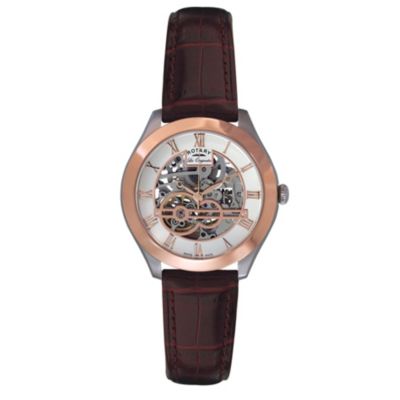 Rotary Jura men's brown leather strap watch - Product number 9531637