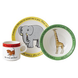 H Samuel Dear Zoo Ceramic Nursery Set