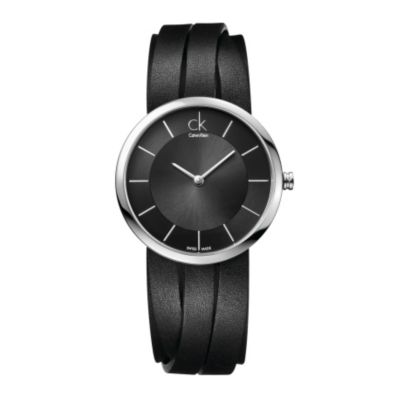 Calvin Klein Extent multi black leather strap watch - Product number 9532102