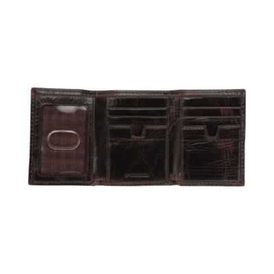 Flyby Sliding Brown Leather Wallet