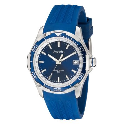 Accurist Sports Men's Blue Strap Watch - Product number 9534598