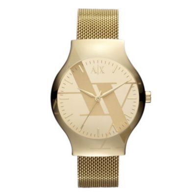 Armani Exchange Ladies' Gold Plated Bracelet Watch - Product number 9537147
