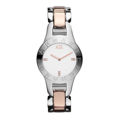 Armani Exchange Ladies' Two Colour Bracelet Watch