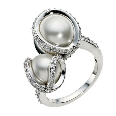 Swarovski Nude double pearl ring size M - Product number 9538143