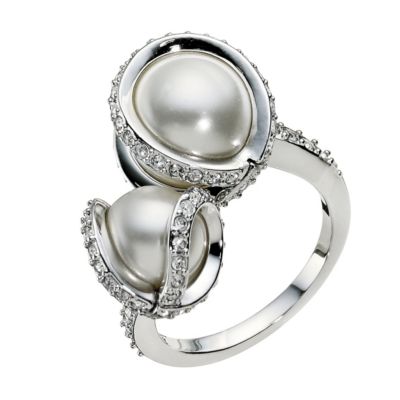 Swarovski Nude double pearl ring size M - Product number 9538151
