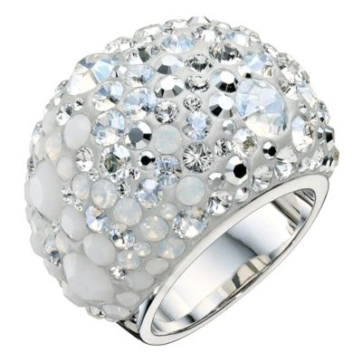 Swarovski Chic multi white crystal ring size M - Product number 9538615