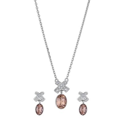 Swarovski Rice vintage rose pendant and earrings set - Product number 9538747