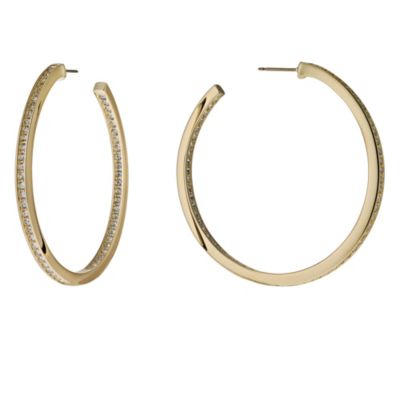 Swarovski large gold-plated hoops - Product number 9538852