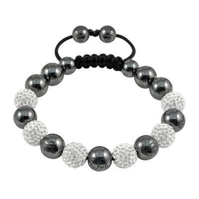 Tresor Paris Pamiers white crystal & magnetite bracelet - Product number 9544674