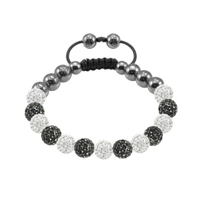 Tresor Paris Baho white & grey crystal beaded bracelet - Product number 9544690