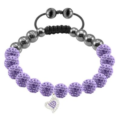 Tresor Paris Caestre lilac crystal heart charm bracelet - Product number 9544739