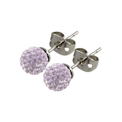 Tresor Paris Lilas 6mm lilac crystal ball stud earrings - Product number 9545093