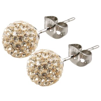 Tresor Paris Cramenil 10mm gold crystal ball stud earrings - Product number 9545263