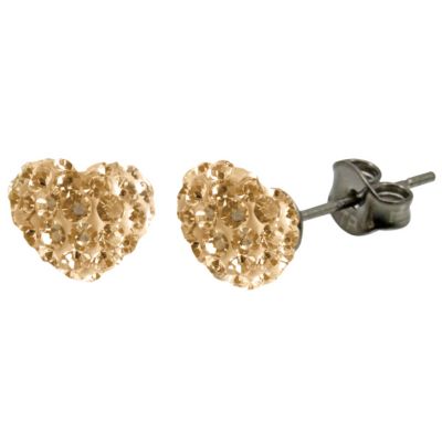 Tresor Paris Gold Heart Stud Earrings - Product number 9545646