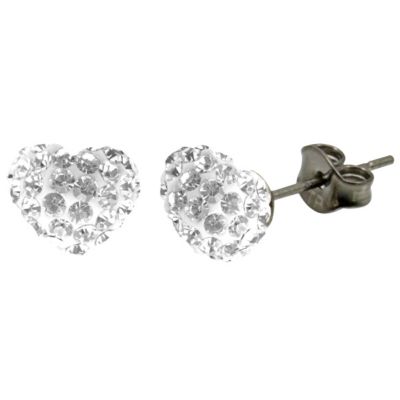 Tresor Paris white heart stud earrings - Product number 9545654