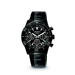 Rotary Men's Black Chronograph Bracelet WatchRotary Men's Black Chronograph Bracelet Watch