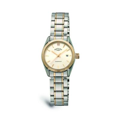 Rotary Ladies' Stainless Steel & Gold Plated Bracelet Watch - Product number 9552944