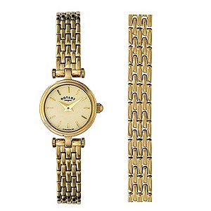 Rotary Ladies' Gold Plated Bracelet Watch