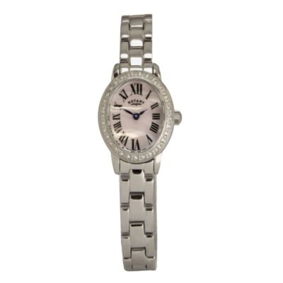 Rotary Ladies' Pink Mother Of Pearl Oval Dial Watch - Product number 9553428